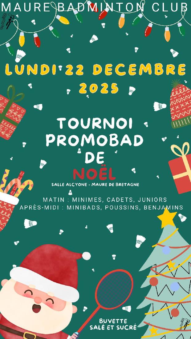 Tournoi Promobad Jeunes de Noël du MBC